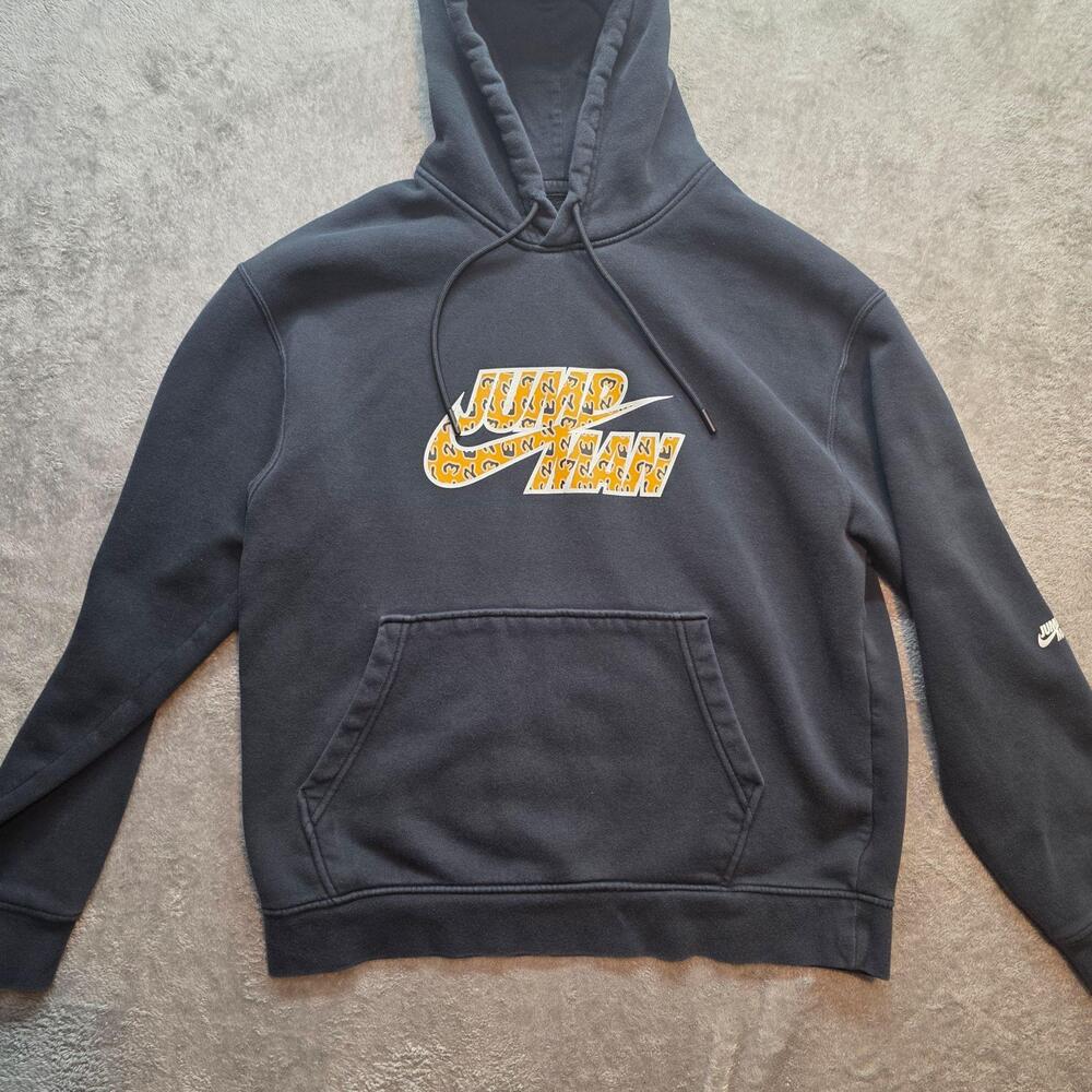 Jordan Jumpman Hoodie Mens M Black Fleece Pullover Leopard Graphic Sweatshirt